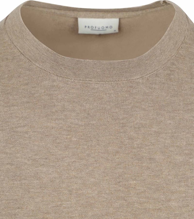 Profuomo Pullover Luxury Beige - Größe L günstig online kaufen