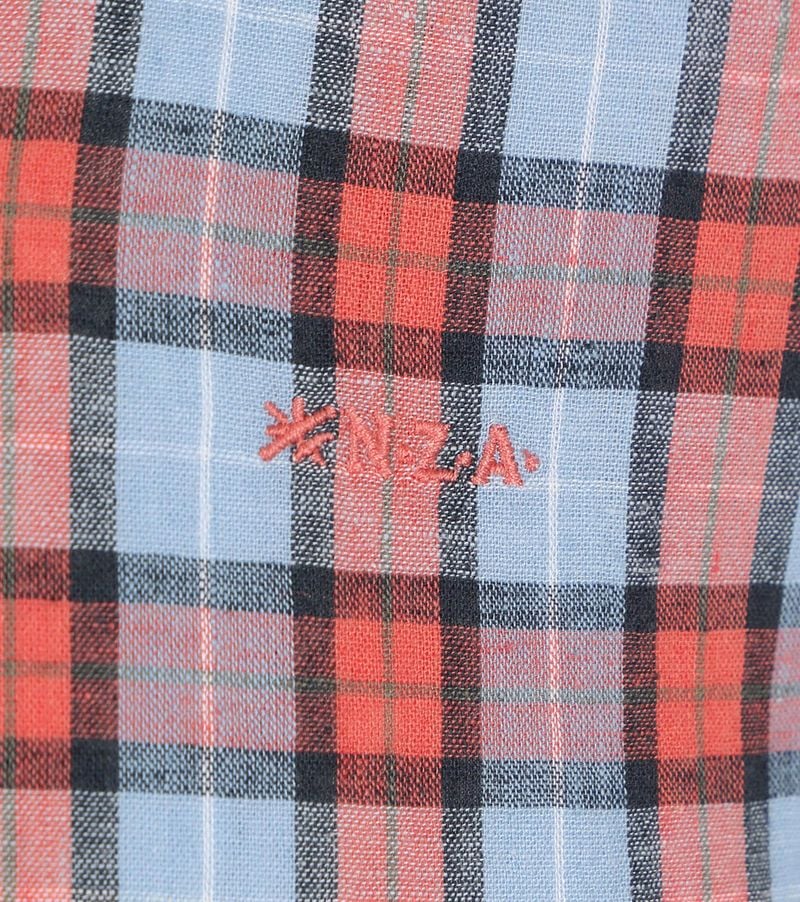 NZA Hemd Windy Tarn Leinen Rot - Größe L günstig online kaufen