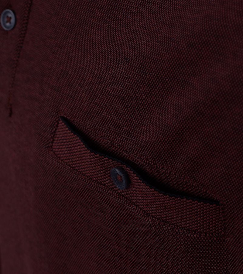 Casa Moda Poloshirt LS Bordeaux Rot - Größe 4XL günstig online kaufen