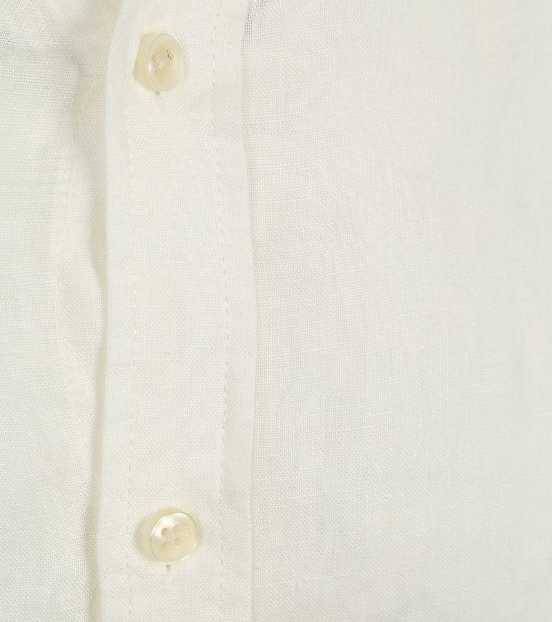 Scotch and Soda Linnen Mao Overhemd Wit