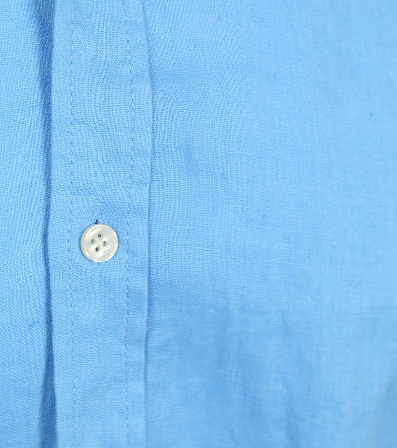 Scotch and Soda Linnen Overhemd Blauw
