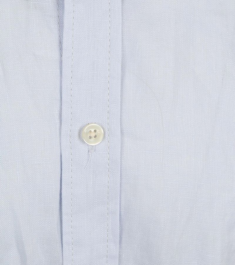 Scotch and Soda Linnen Overhemd Lichtblauw