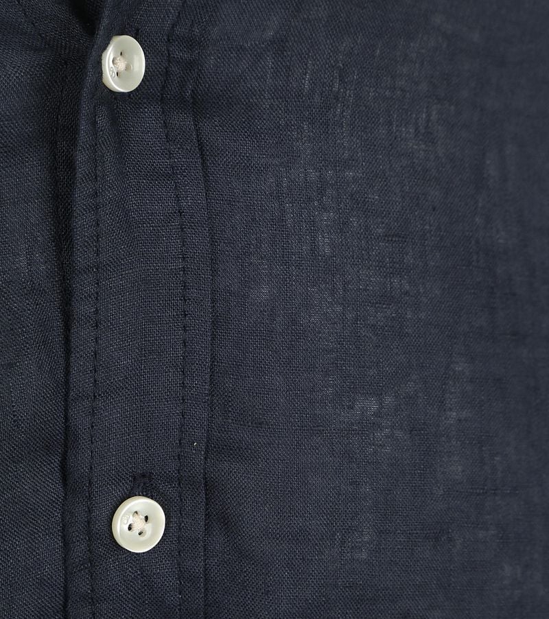 Scotch and Soda Linnen Overhemd Navy