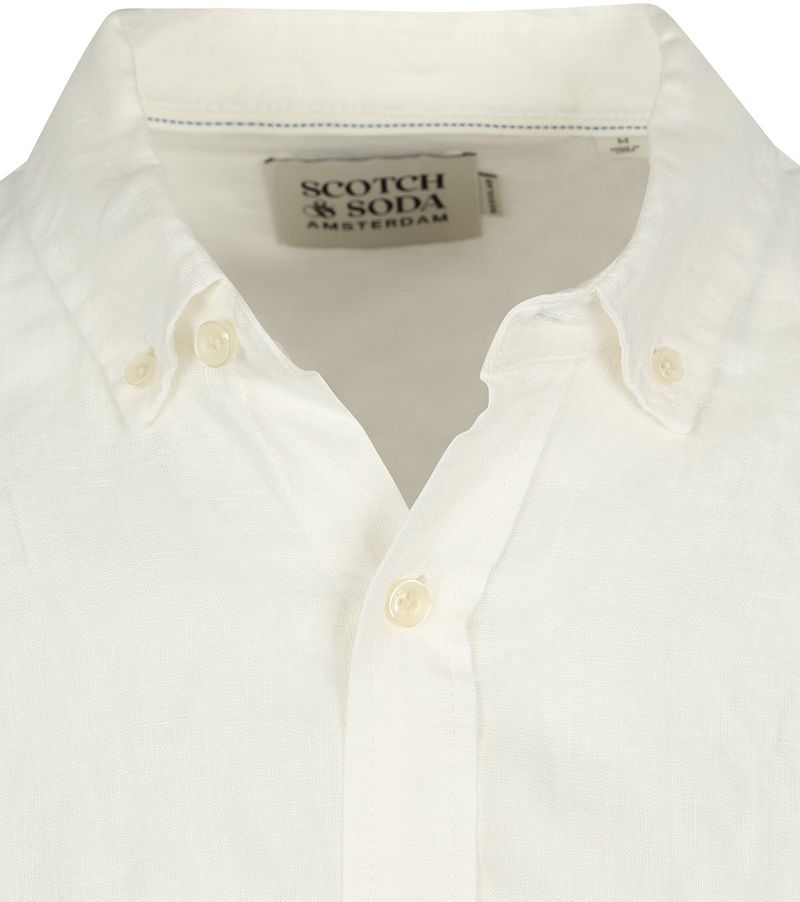 Scotch and Soda Linnen Overhemd Wit
