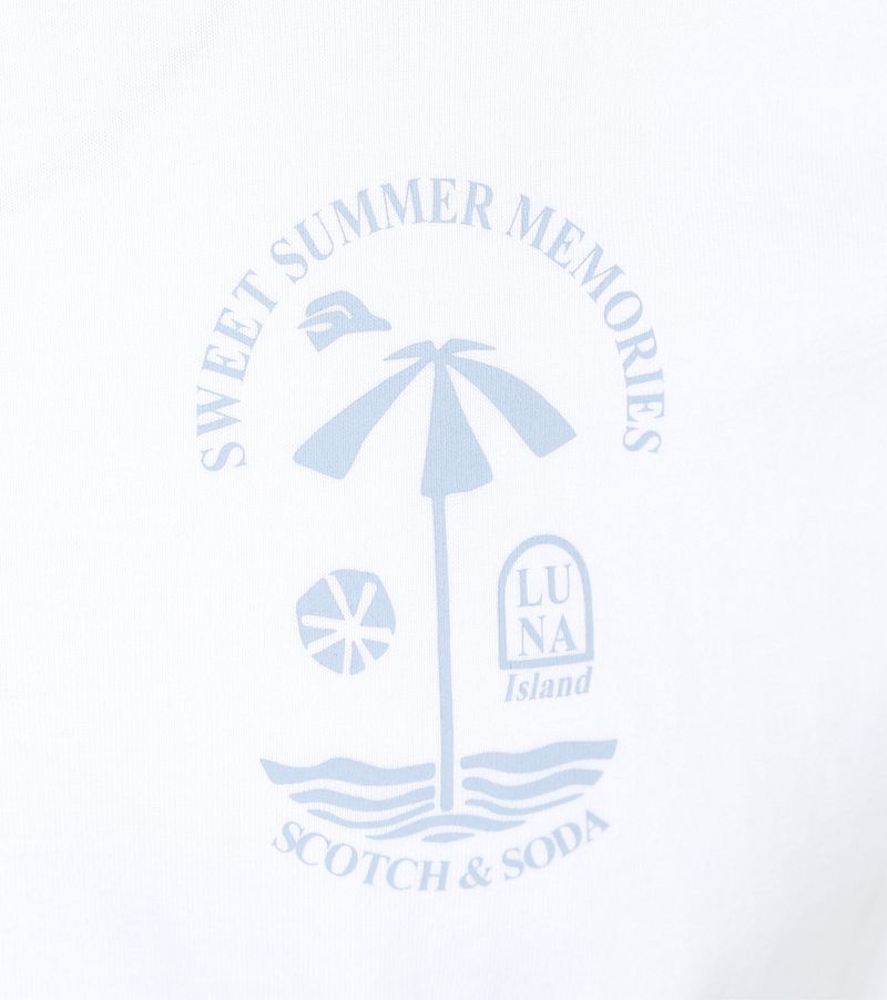 Scotch and Soda Logo T-Shirt Wit