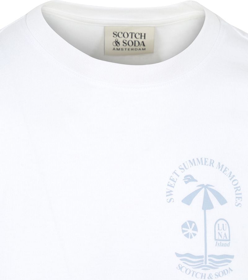 Scotch and Soda Logo T-Shirt Wit