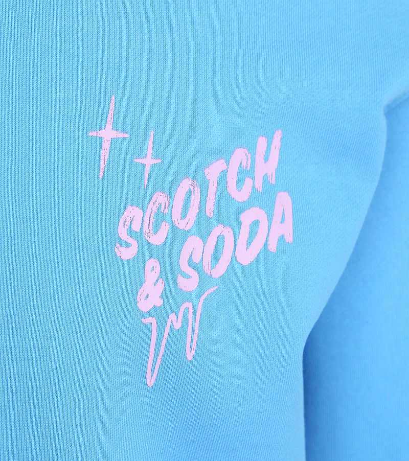 Scotch and Soda Sweater Print Blauw