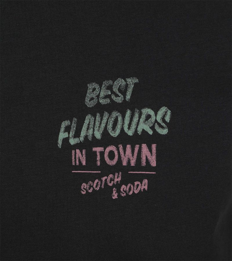 Scotch and Soda Scotch & Soda T-Shirt Artwork Zwart