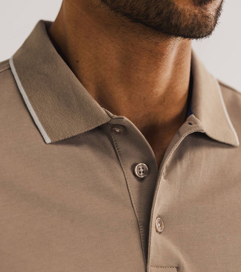 State of Art Poloshirt Piqué Bruin