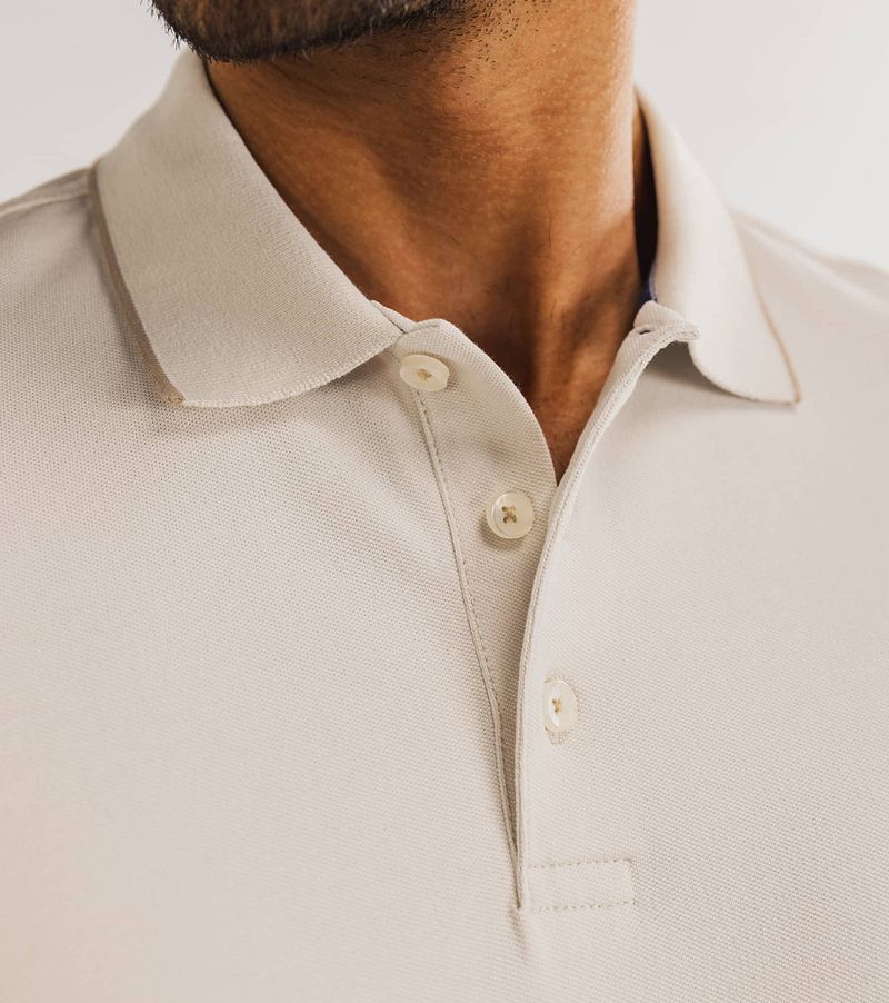 State of Art Poloshirt Piqué Greige