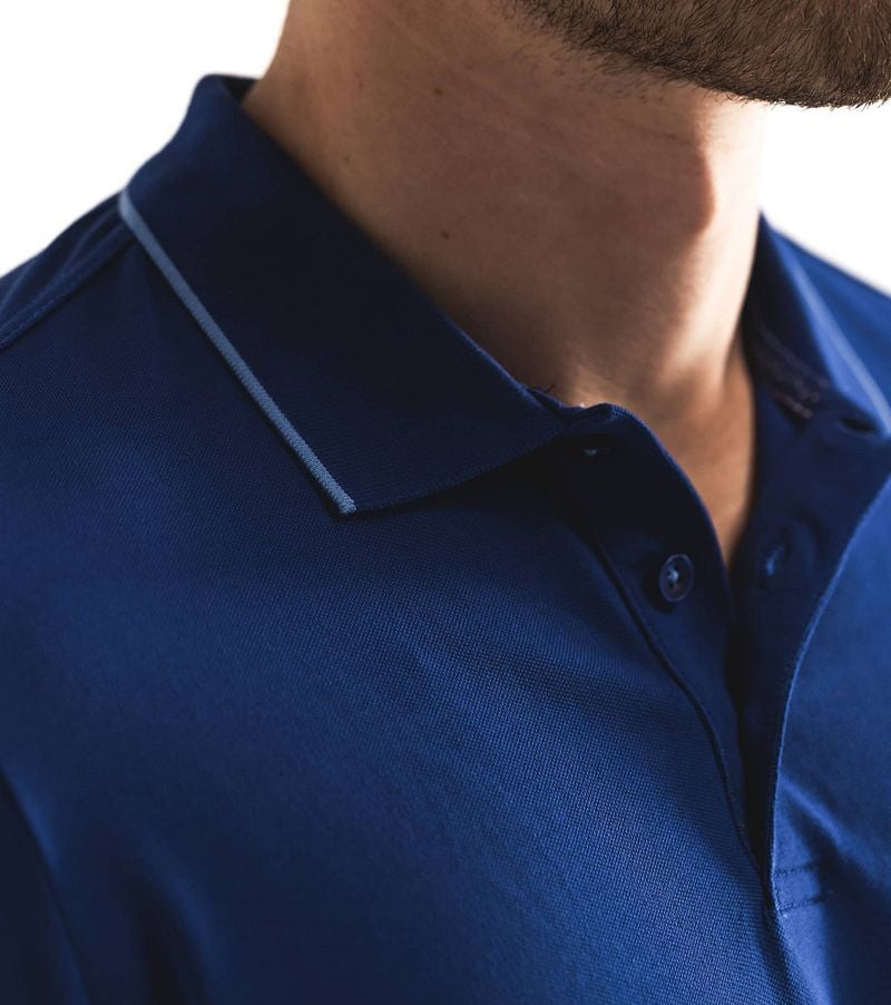 State of Art Poloshirt Piqué Kobaltblauw