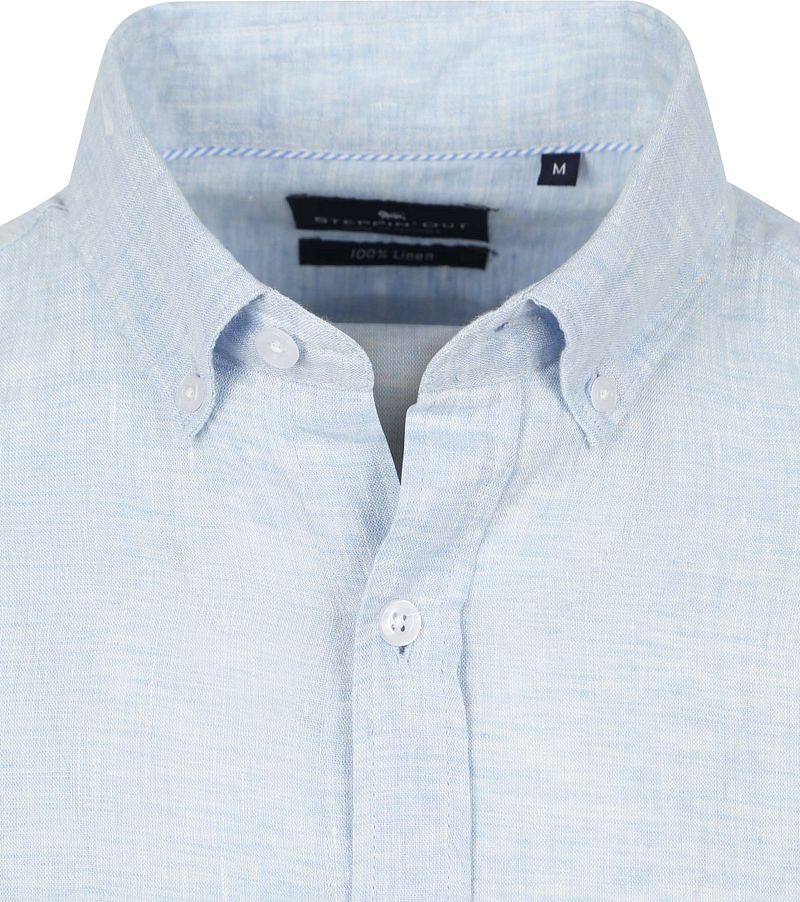 Steppin' Out Overhemd Linnen Lichtblauw