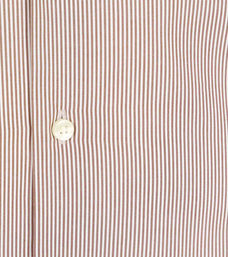 Steppin' Out Overhemd Streep Bruin