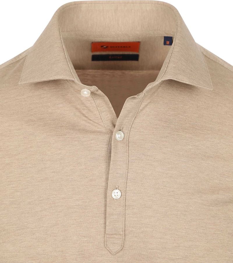 Suitable Camicia Poloshirt Beige - Größe XXL günstig online kaufen
