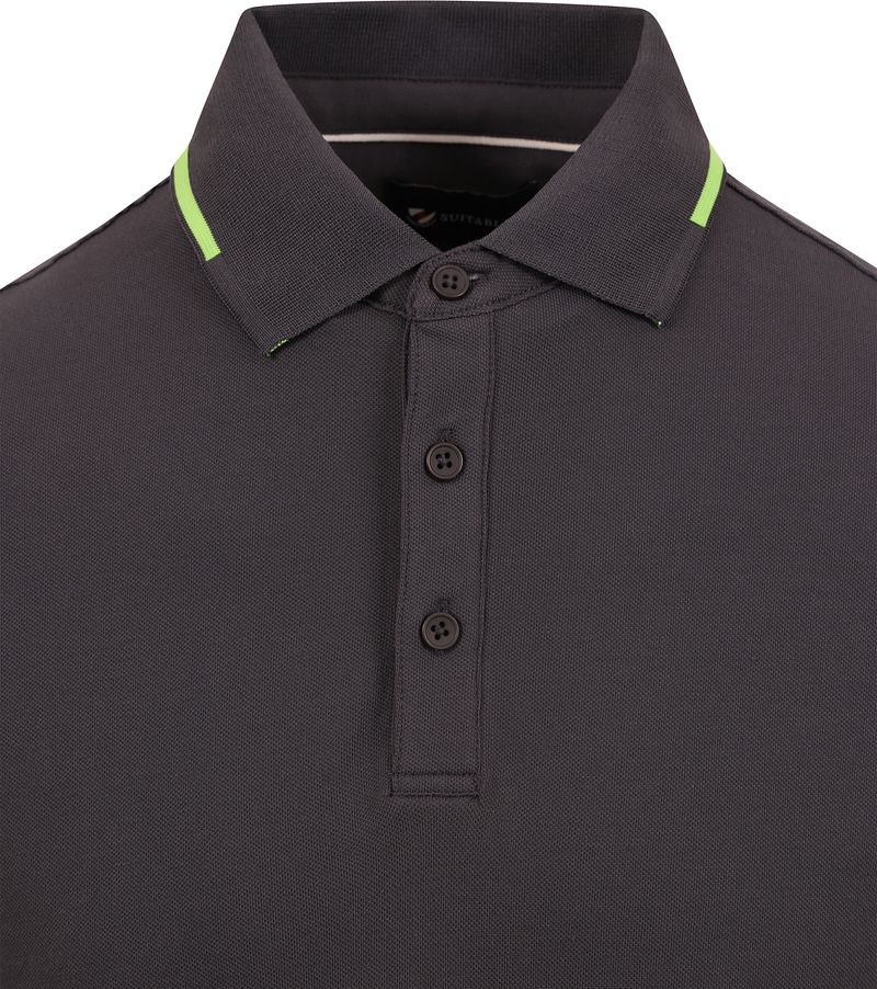 Suitable Fluo B Poloshirt Anthrazit - Größe 3XL günstig online kaufen