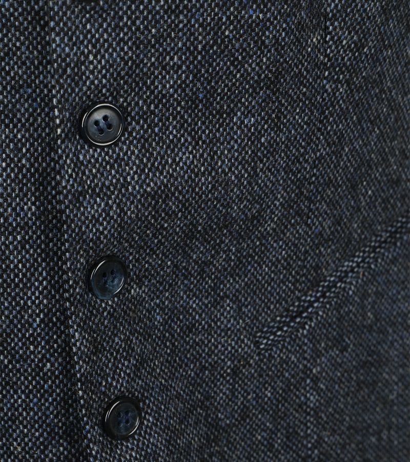 Suitable Gilet Birds Eye Navy