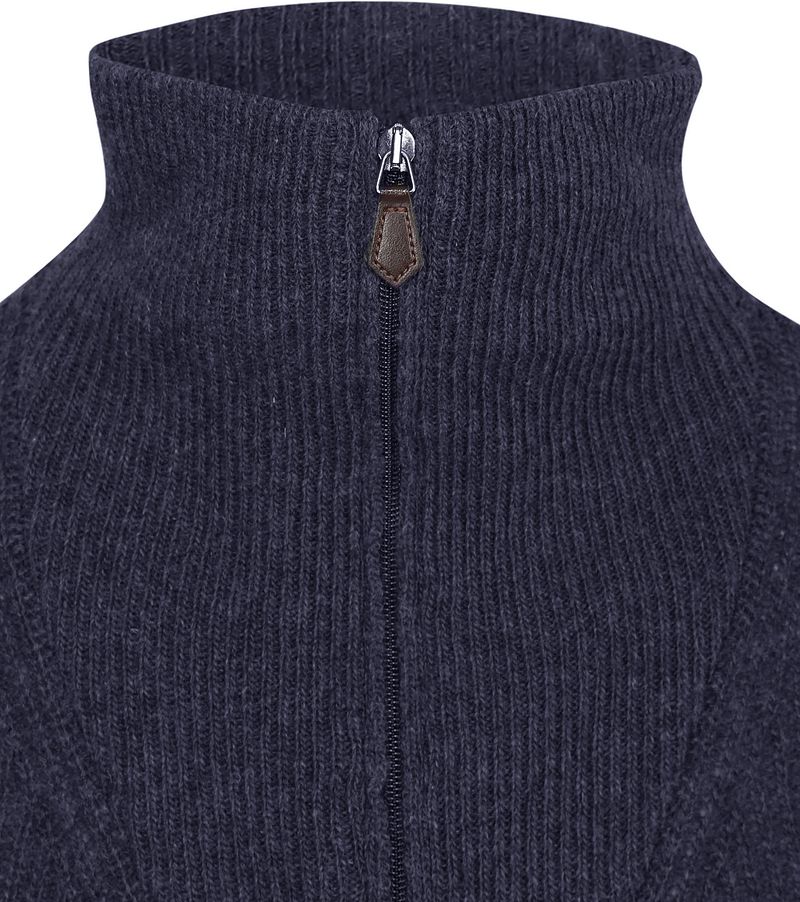 Suitable Half Zip Pullover Wool Blend Navy - Größe XL günstig online kaufen