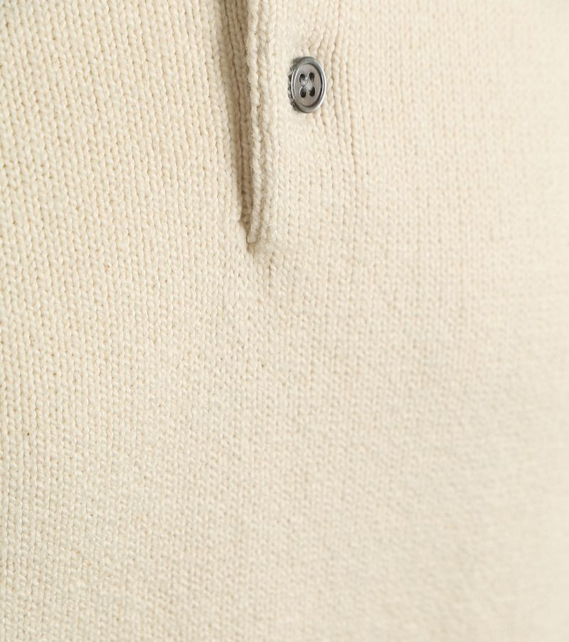 Suitable Heavy Knitted Polo Raw Ecru