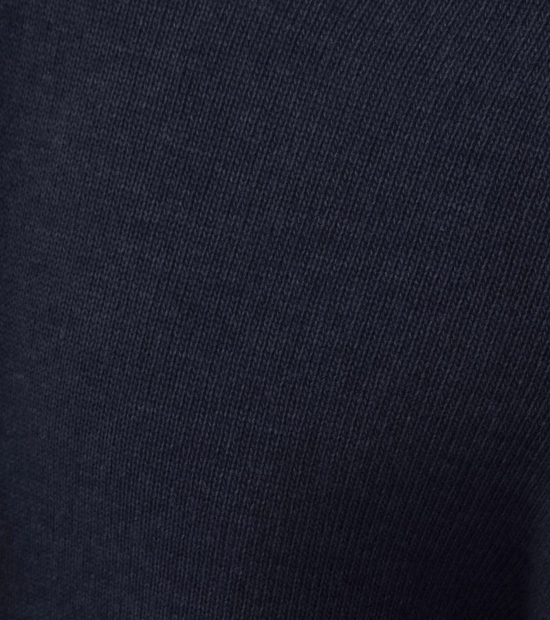 Suitable Lamswol Trui Ronde Hals Navy