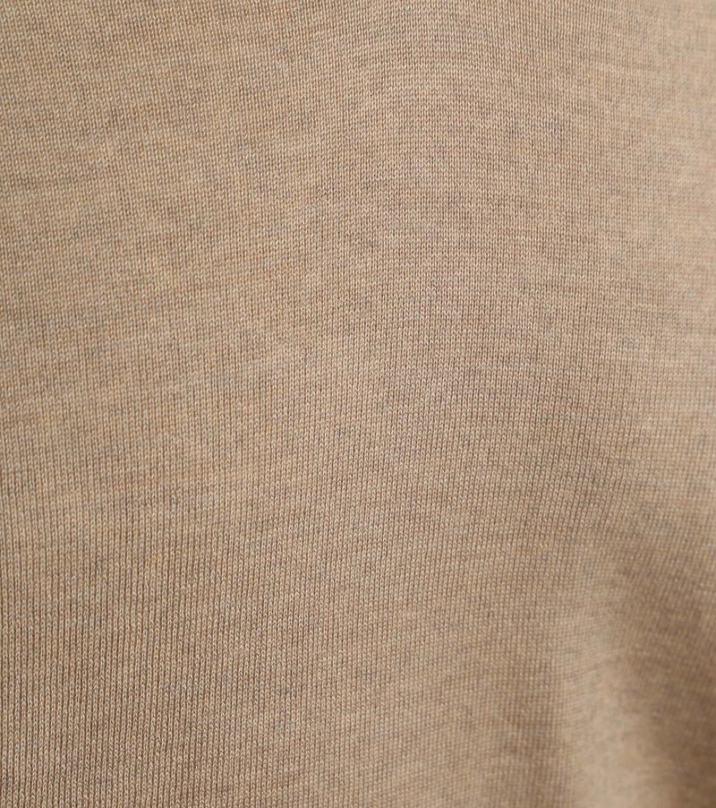 Suitable Merino Pullover V-Hals Beige