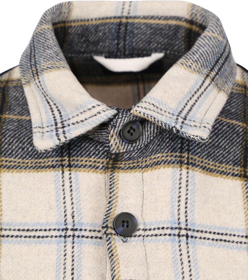 Suitable Overshirt September Flanel Karos Beige - Größe XL günstig online kaufen