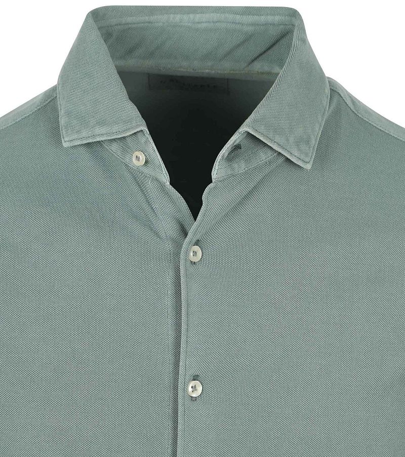 Suitable Piqué Overhemd Groen