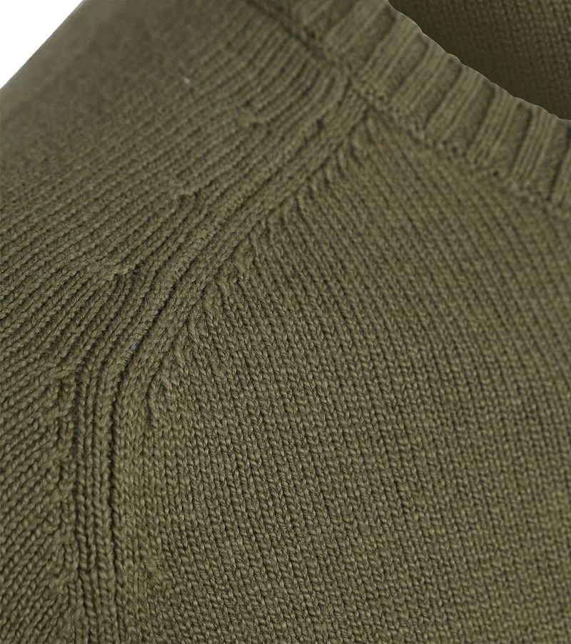 Suitable Pullover Raw Olijfgroen