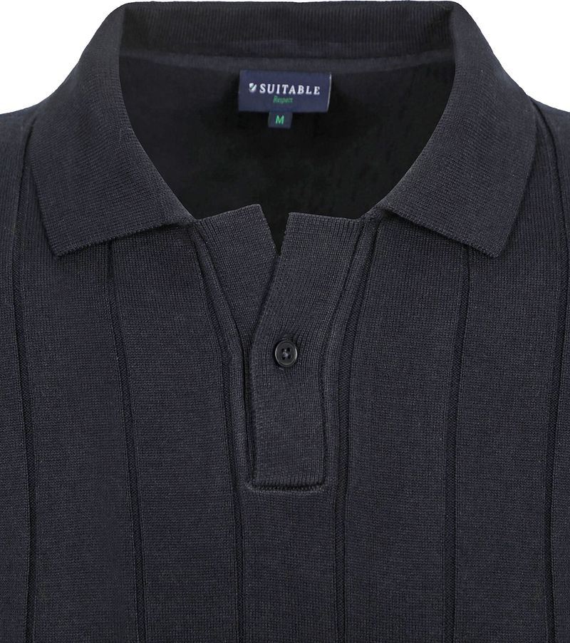Suitable Respect Poloshirt Drop Needle Navy - Größe L günstig online kaufen