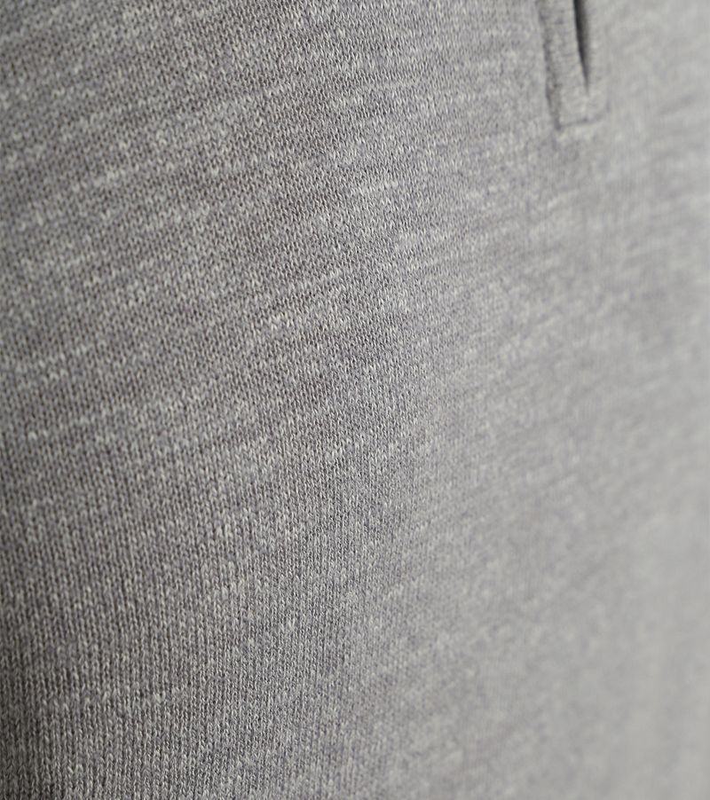 Suitable Slub Yarn Half Zip Trui Grijs