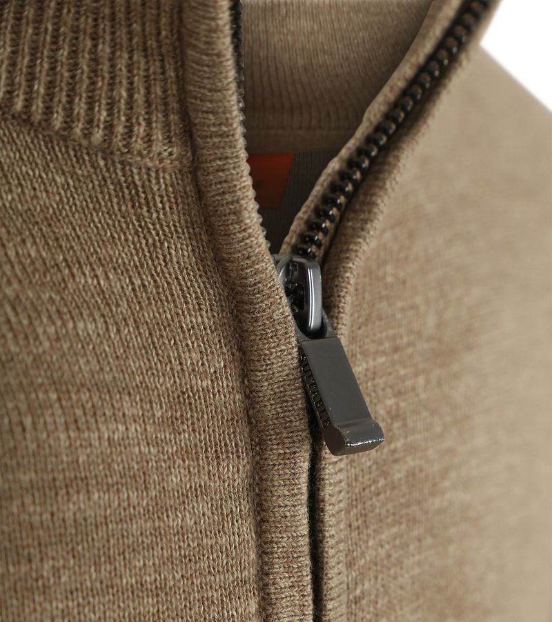 Suitable Vest Slub Yarn Beige