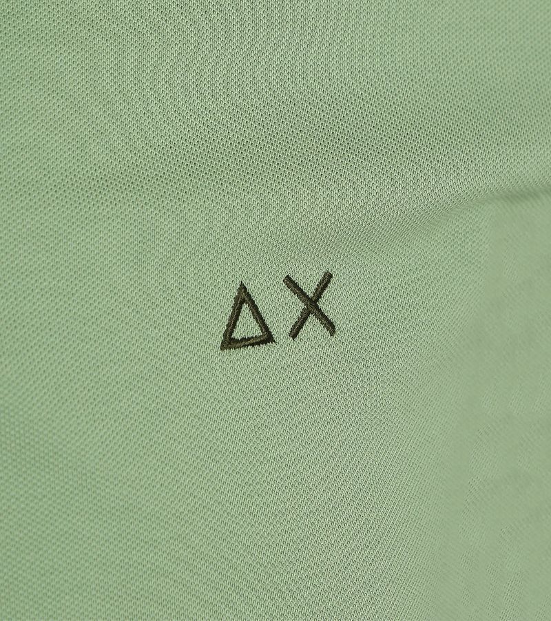Sun68 Poloshirt Small Stripe Collar Lichtgroen