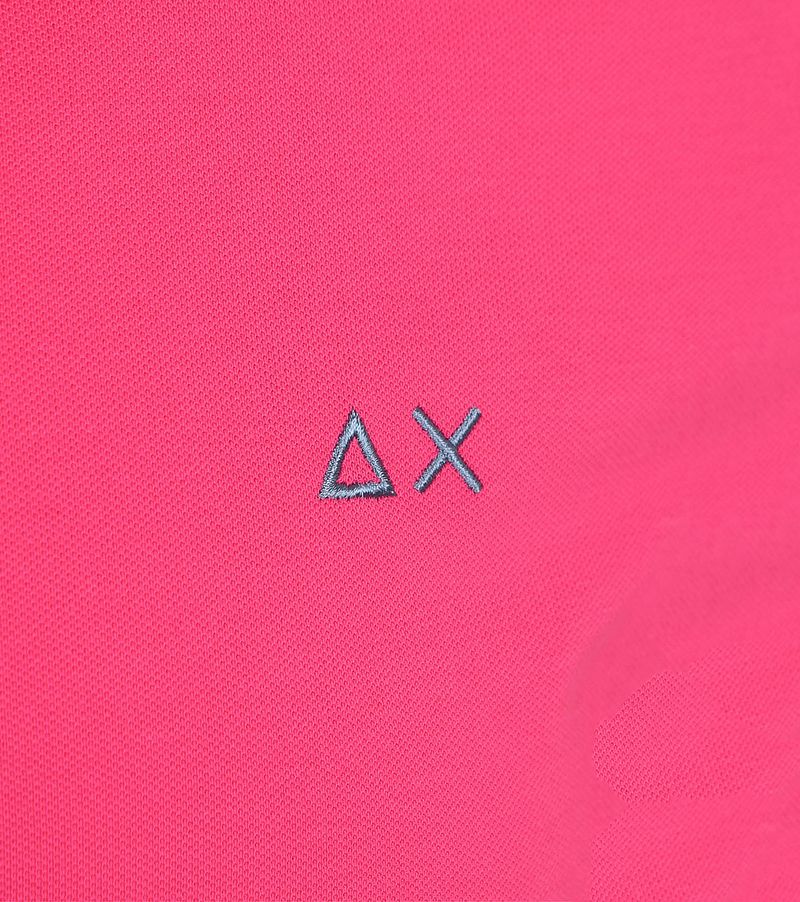 Sun68 Poloshirt Small Stripe Collar Roze
