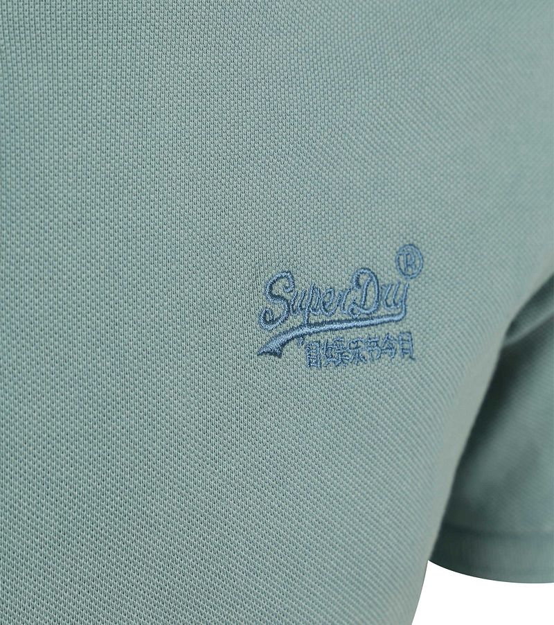 Superdry Polo Destroyed Tourmaline Blue