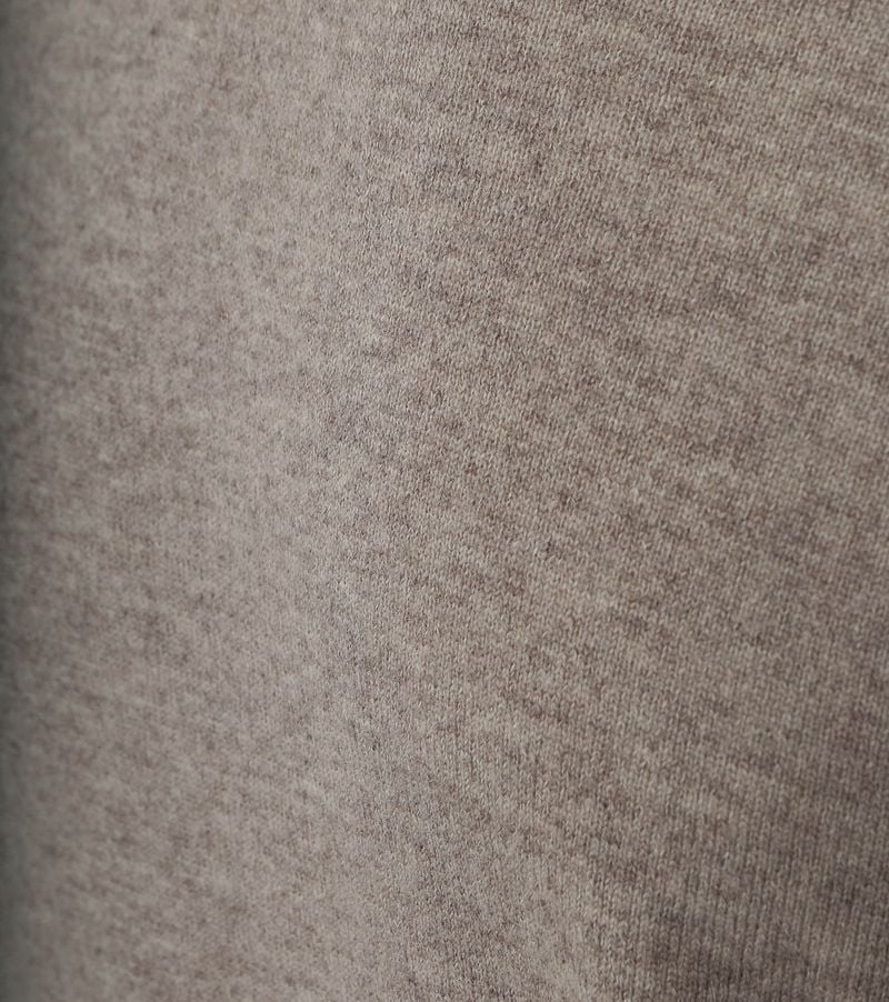 Steppin' Out Pullover V-Ausschnitt Merinowolle Taupe - Größe 3XL günstig online kaufen