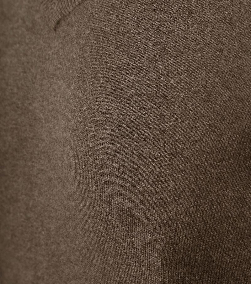 Steppin' Out Pullover Cotton Cashmere V-Ausschnitt Taupe Melange - Größe L günstig online kaufen