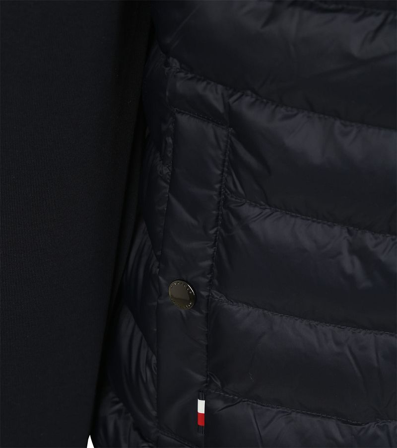 Tommy Hilfiger Cardigan Mix Media Jas Navy