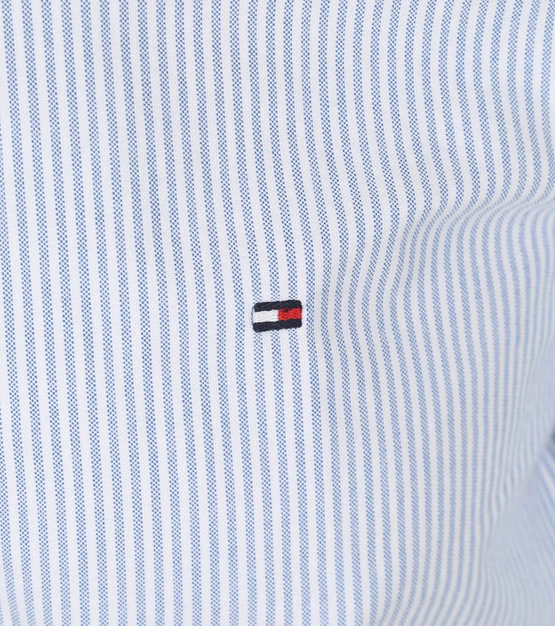 Tommy Hilfiger Oxford Overhemd Streep Lichtblauw