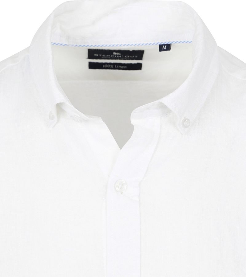 Steppin' Out Hemd Leinen Weiß - Größe M günstig online kaufen