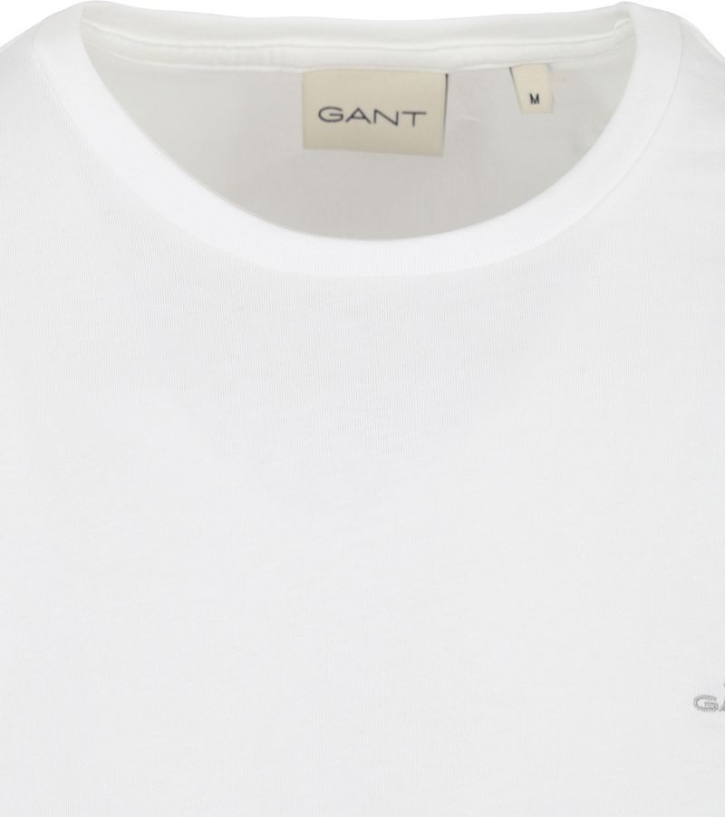 Gant T-shirt Shield Logo Weiß - Größe S günstig online kaufen