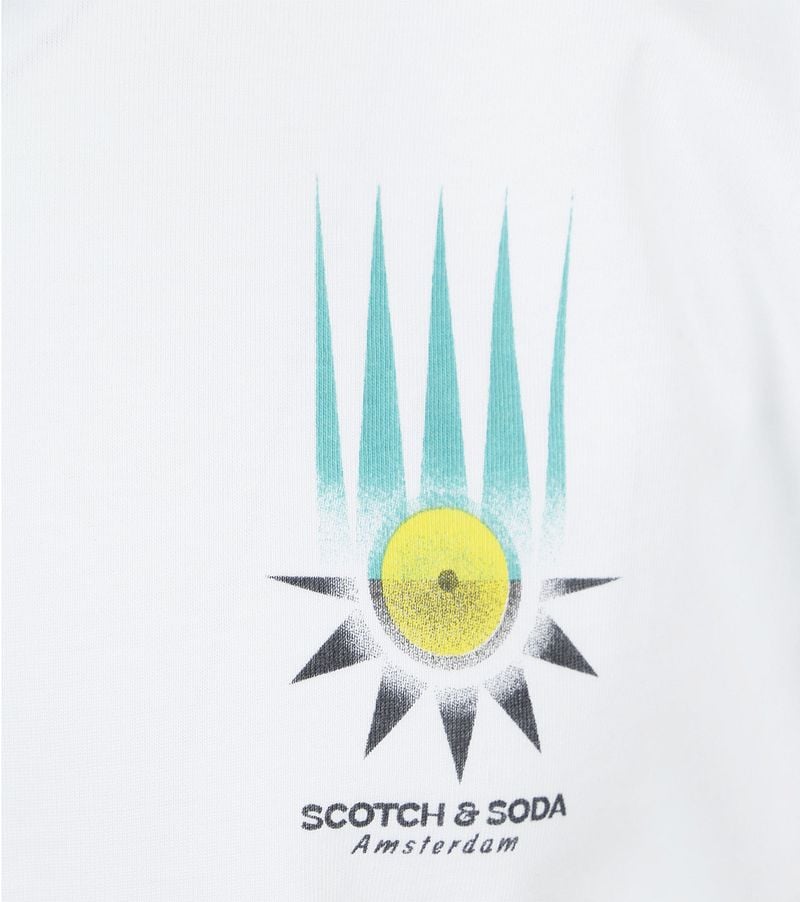 Scotch & Soda T-Shirt Artwork Weiss - Größe S günstig online kaufen