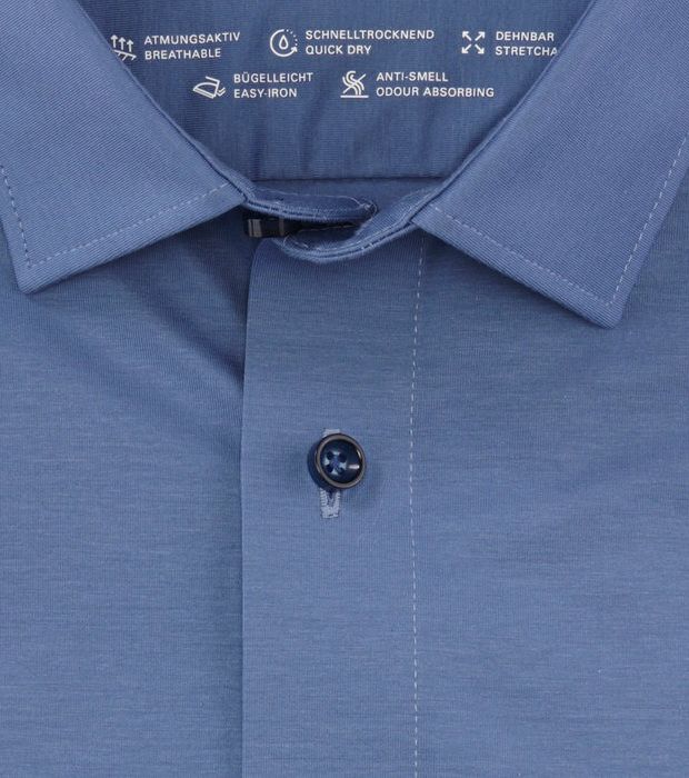 OLYMP Luxor Hemd 24/Seven Blau - Größe 41 günstig online kaufen
