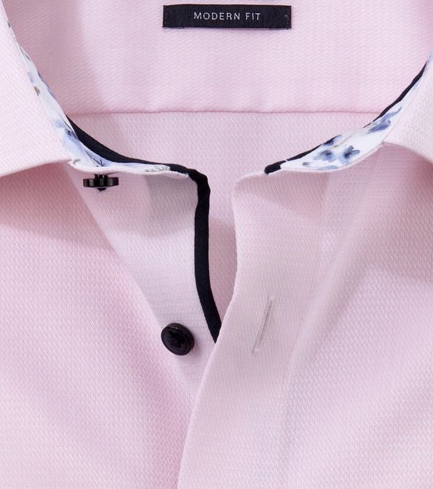 OLYMP Luxor Hemd SL7 Structure Rosa - Größe 40 günstig online kaufen