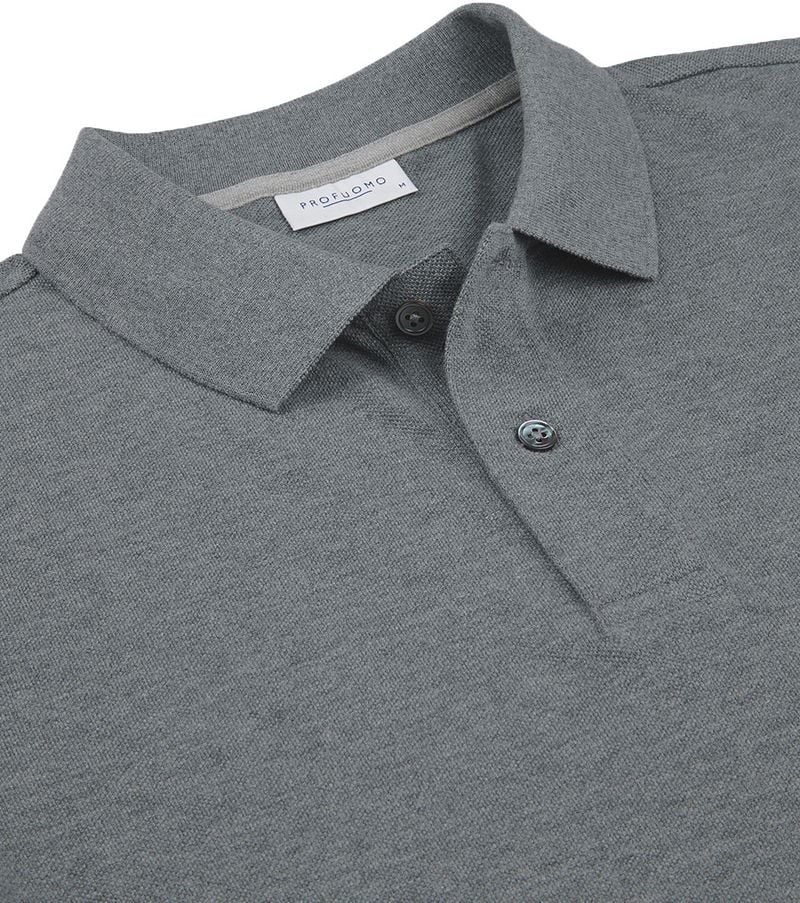 Profuomo Piqué Poloshirt Antraciet