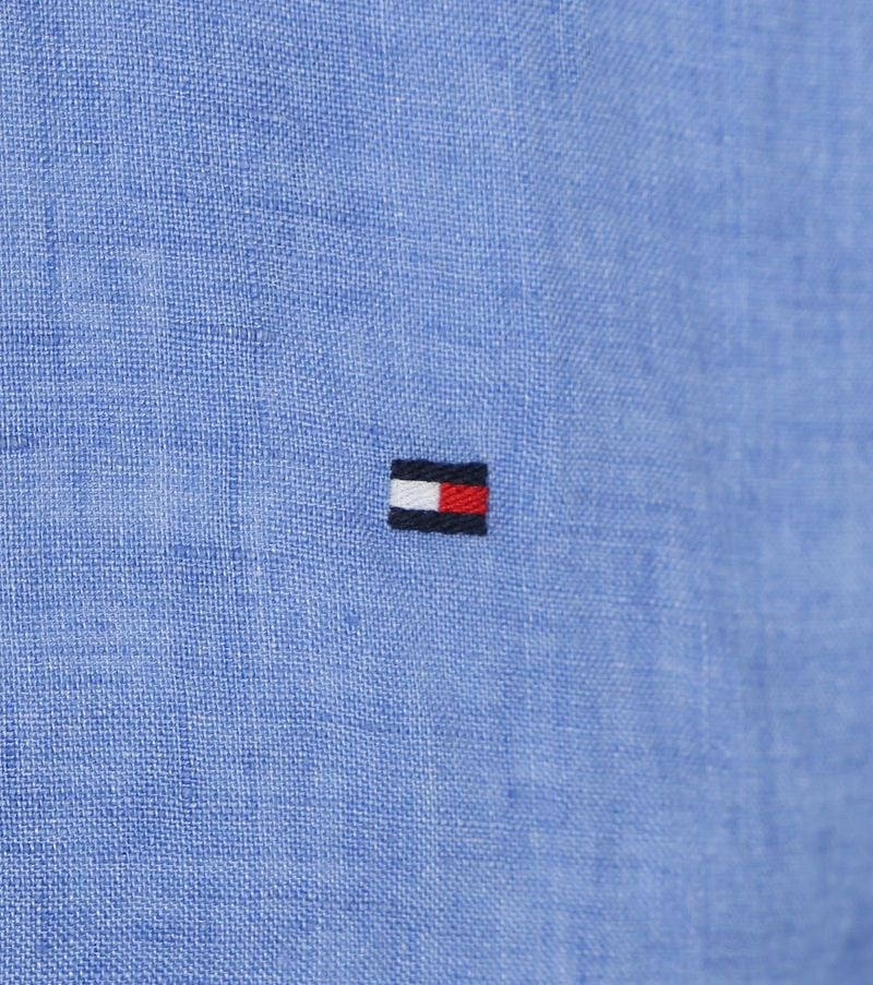 Tommy Hilfiger Hemd Leinen Blau - Größe M günstig online kaufen