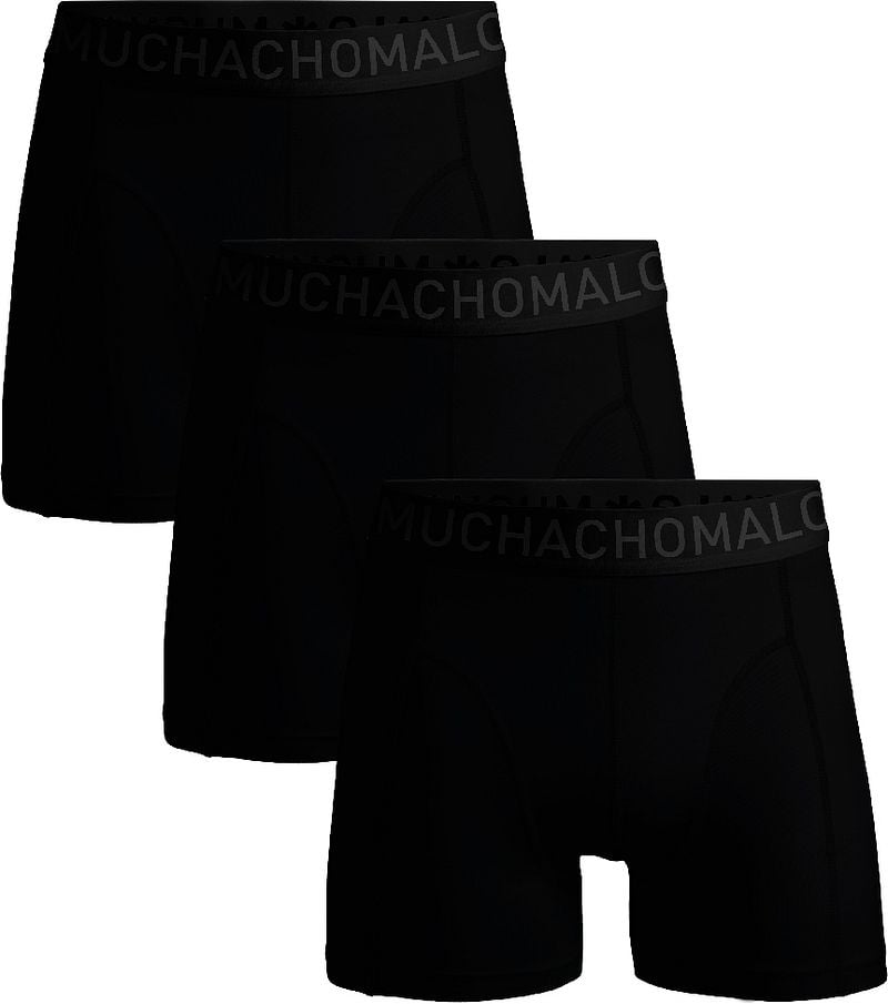 Muchachomalo Boxershorts Microfiber 3-Pack Zwart 31