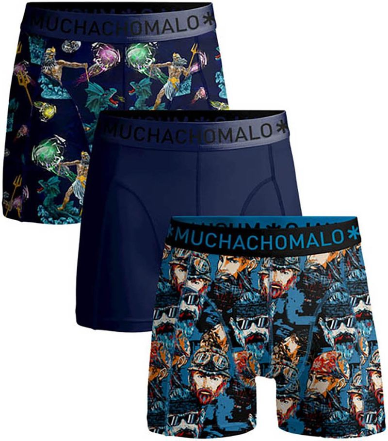 Muchachomalo Boxershorts Biker Poseidon Ace 3-Pack