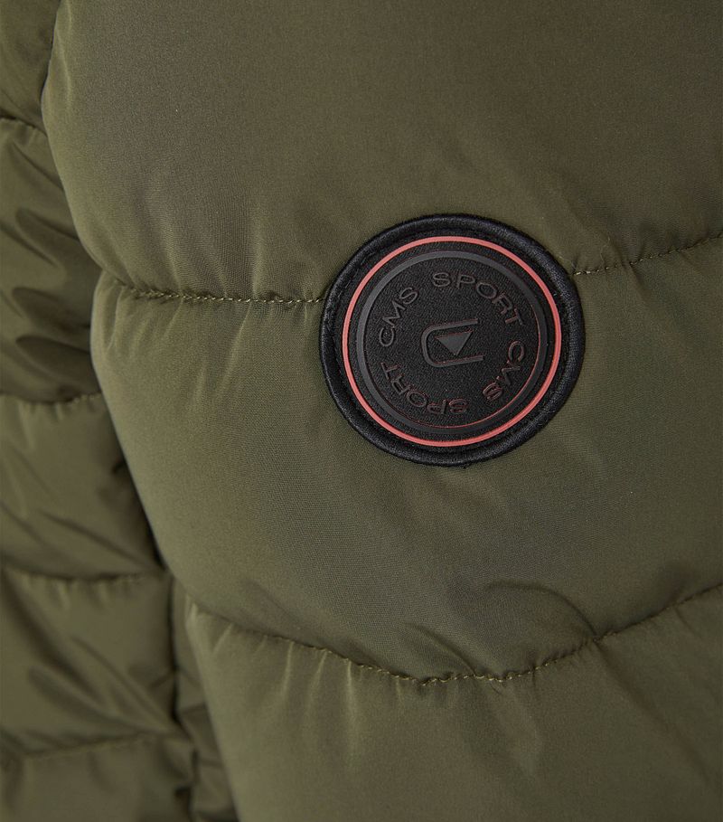 Casa Moda Jas Hooded Puffer Olijfgroen