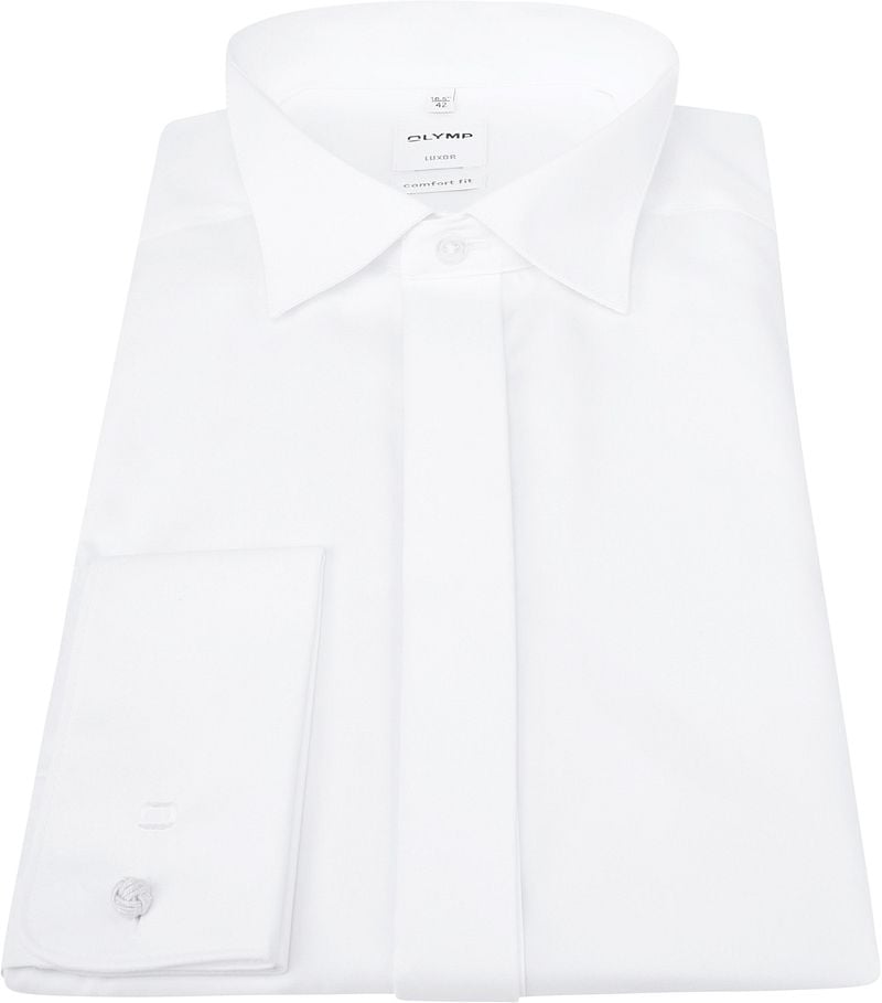 Olymp Luxor Smoking Hemd Weiß Comfort Fit - Größe 43 günstig online kaufen