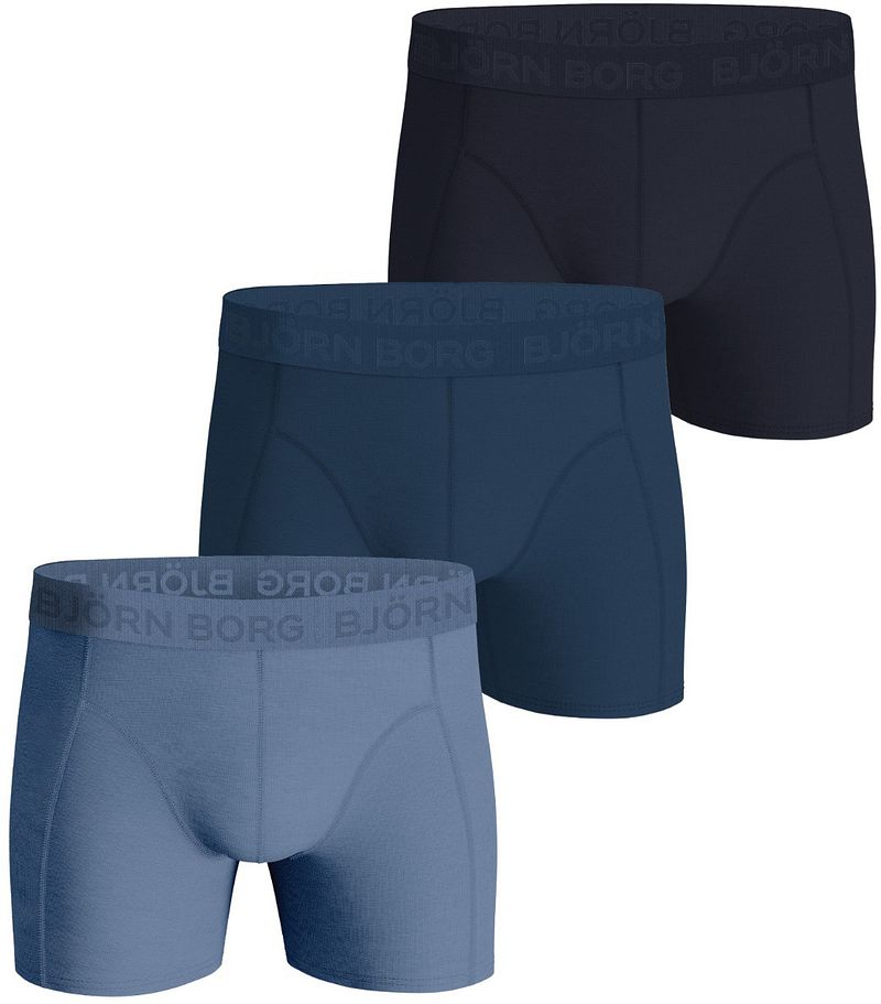 Bjorn Borg Boxers 3Pack Stretch Blau  - Größe L günstig online kaufen