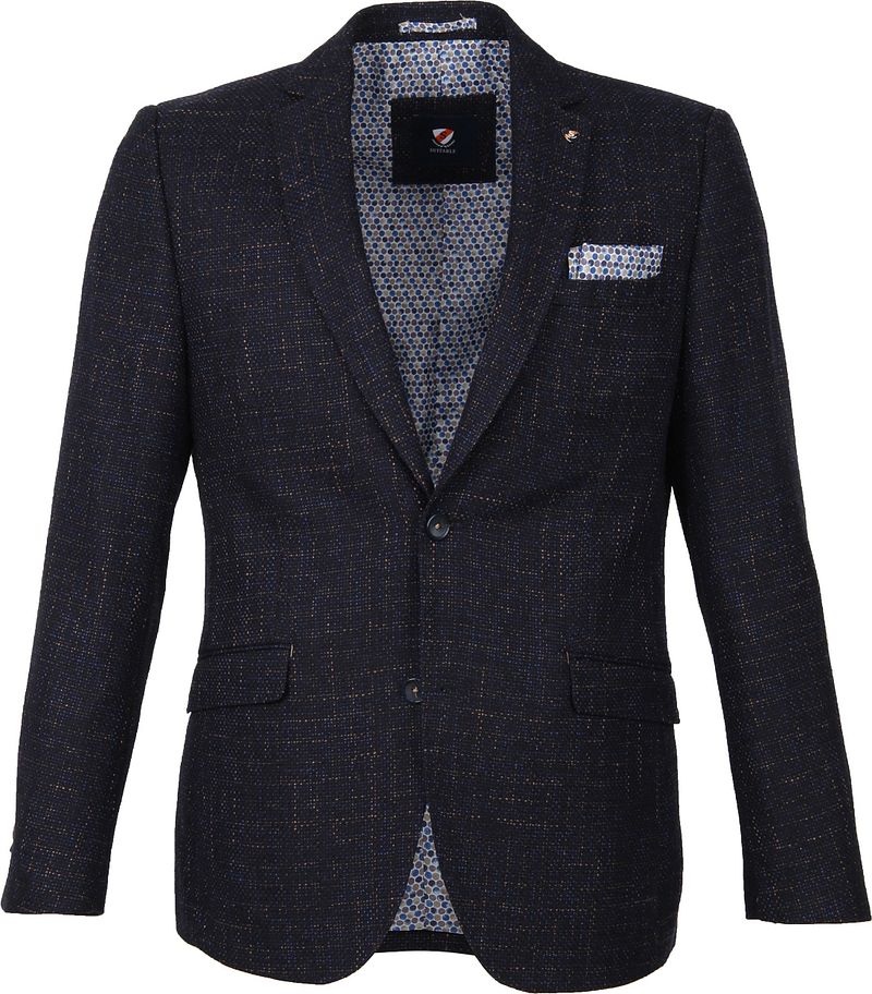 Suitable Veste de costume Grou Ranoke Mélange Foncé  Multicoloré Marron Bleu foncé Bleu taille 48